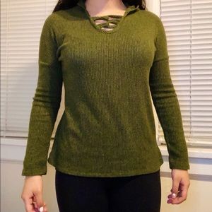 Green long sleeve shirt